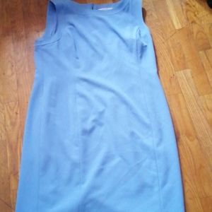 Kasper Knee Length Light Blue Dress